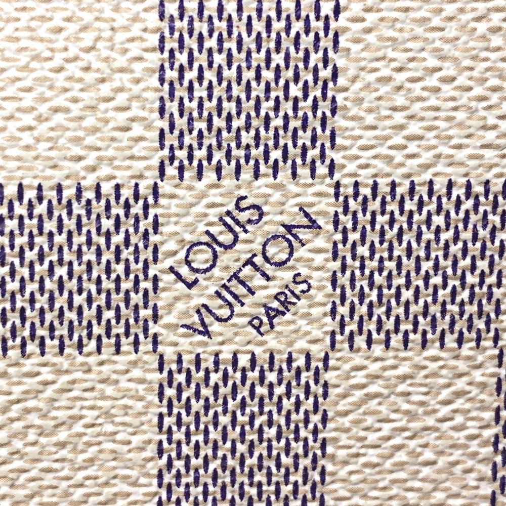 LOUIS VUITTON Damier Azur NEVERFULL GM LV DUST BAG, ORGANIZER, COA Authentic - Picture 15 of 17